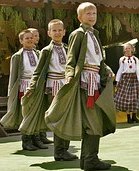 boys with country costume 